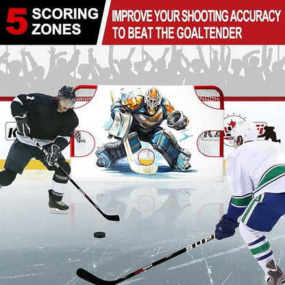Hockey Shooting Target for Net - Hockey Net Goalie Target -Hockey Goal Targets for Practicing Shooting Accuracy - Hockey Training Equipment