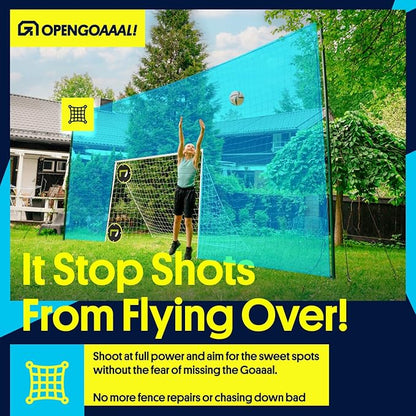 3-in-1 Soccer Training Rebounder & Goal Backstop Net - Soccer Goal for Volley, Passing, Solo Training - Outdoor Sports, Backyard Games