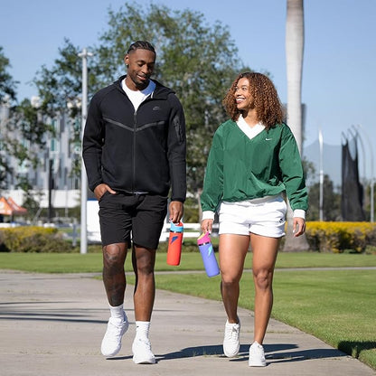 Gatorade 'Overtime' 22oz Stainless Steel Water Bottle, Straw Cap, Red/Blue