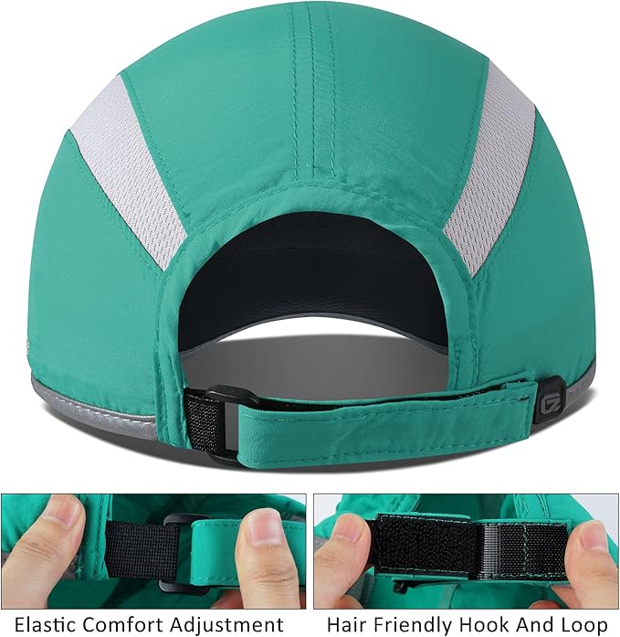 GADIEMKENSD Reflective Folding Outdoor Hat Unstructured Design UPF 50+ Sun Protection Sport Hats for Womens and Mens