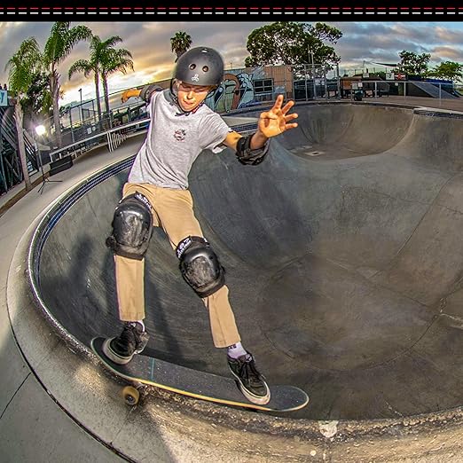 187 Killer Pads Knee Pads, Elbow Pads Combo Pack, Black, Small/Medium