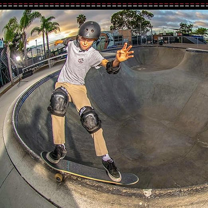 187 Killer Pads Knee Pads, Elbow Pads Combo Pack, Red/White/Blue, Small/Medium