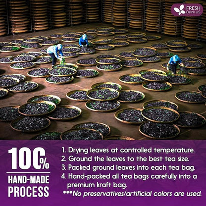 FreshDrinkUS, Premium Perilla Leaf Tea – 75 Tea Bags | 100% Pure Perilla Leaves | Caffeine-Free, Non-GMO, Natural Packaging | Herbal Tea Bags for Daily Enjoyment. Gluten-Free. Sugar-Free. Vegan