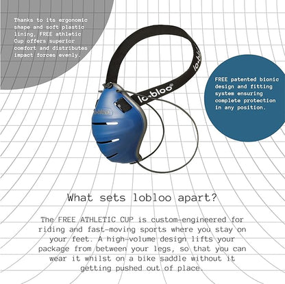 Free Male Patented Athletic Groin Cup for Upright Activity Like Kick Boxing, MTB, BMX, Cricket, Hockey, Baseball, Football. Male Size +13yrs