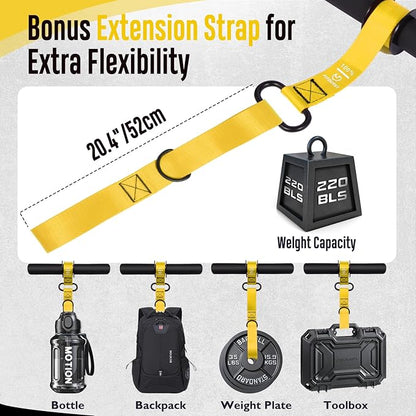 FitBeast Forearm Strengthener & Forearm Exerciser, Wrist Roller with Thicker Handle, Forearm Strength Trainer with Adjustable Strap - Ideal for Grip Strength, Muscle Building, Rehabilitation