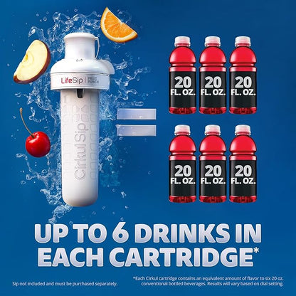 Cirkul 22oz. Purple Plastic Grip Squeeze Water Bottle & Sport Lid, BPA-Free, Non-Slip Design for Gym, Biking & Sports