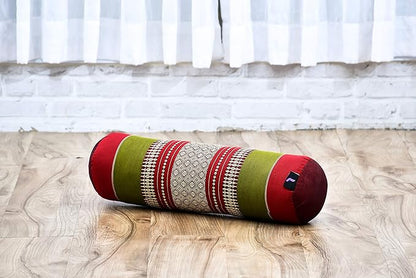 Leewadee Small Yoga Bolster – Shape-Retaining Cervical Neck Roll, Tube Pillow for Comfortable Reading, Kapok Filling, 22 x 6 x 6 inches