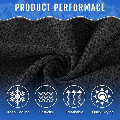 Hosuly 30 Pack Cooling Towels, 40"x12" Ice Breathable Soft Chilly Sweat Rag Microfiber Workout Rags for Gym Cooling Towels for Neck and Face for Yoga Golf Sport Running