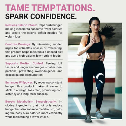 Harmony Glow: ByeBye Cravings - Weight Loss Pills for Women & Powerful Appetite Support | 7 Research Backed Ingredients for Diet Results, Stamina, Energy & Shed Fat - 60 Caps for Adults