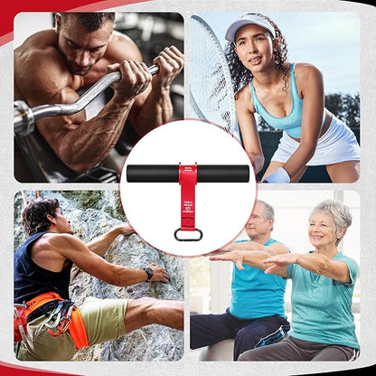 FitBeast Forearm Strengthener & Wrist Roller Forearm Exerciser - Adjustable Forearm Strength Trainer with Thickened Anti-Slip Grip Handles, Ideal for Boosting Grip Strength & Muscle Building