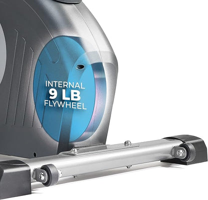 Sunny Health & Fitness Smart Stationary Exercise Upright Bike w/Pulse Sensor & 4-Way Adjustable Seat, Cycling Machine for Home Cardio Training, Free SunnyFit App Connection, Optional Resistance Band