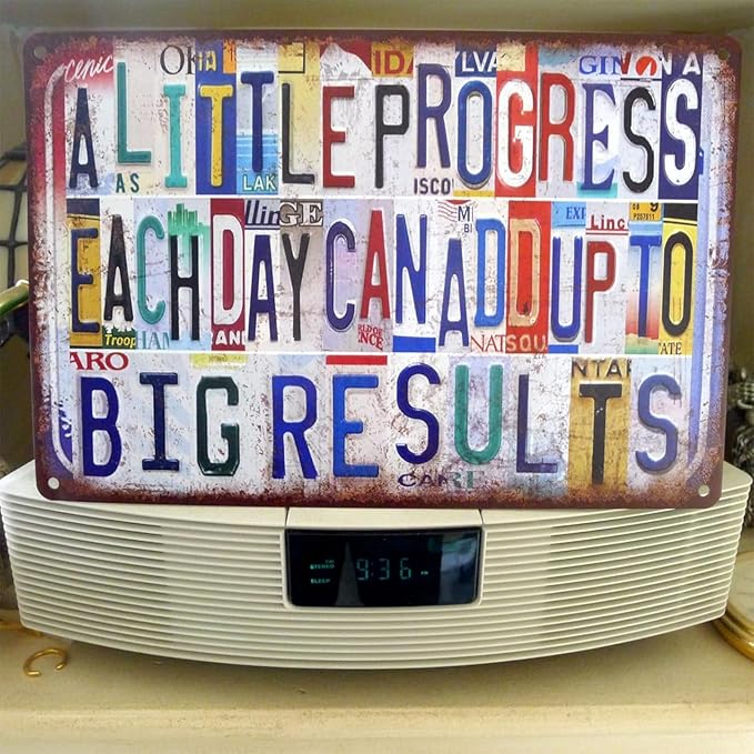 JBYMsign Vintage Baryard Wall Decor Metal Sign Tin Signs Poster - Welcome To Our Baryard Good Food Good Friends Good Times