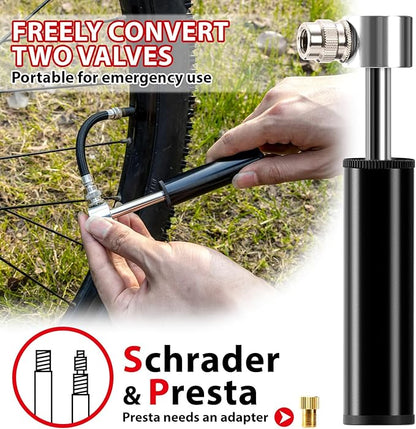 EMERK Bike Repair Tool Kit – Bicycle Multi-Tool Kit with Mini Pump, Ratchet Reversible Tool &10 Tool Bits, Tire Levers, and Portable Bag for Camping and Travel