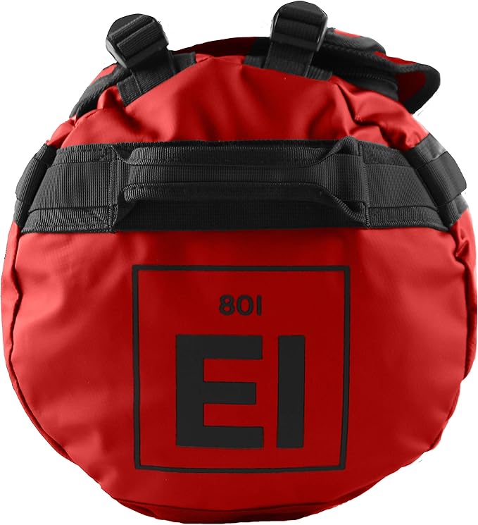 Element Equipment Trailhead Duffel Bag Shoulder Straps Waterproof Red Small