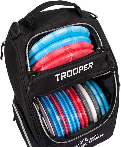 Dynamic Discs Trooper Disc Golf Bag | Large Frisbee Bags with 18+ Discs Capacity | Lightweight & Durable Backpack | Great Gifts or Disc Golf Accessories for Men | Ideal for Beginners & Pro Players