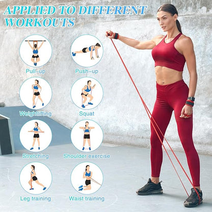 Resistance Bands Set, Pull Up Assistance Bands Pull Up Bands Exercise Bands for Men Women, Workout Bands for Working Out, Muscle Strength Training, Body Stretching