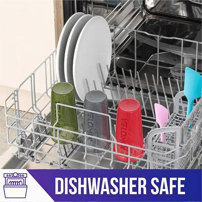 '-6 PACK- Shaker Cups for Protein Shakes 28 oz - 6x Wire Whisk | Leak Proof Protein Shaker Bottle for Protein Shakes, Shaker Bottle Pack for Pre & Post Workout (Stealth Edition)