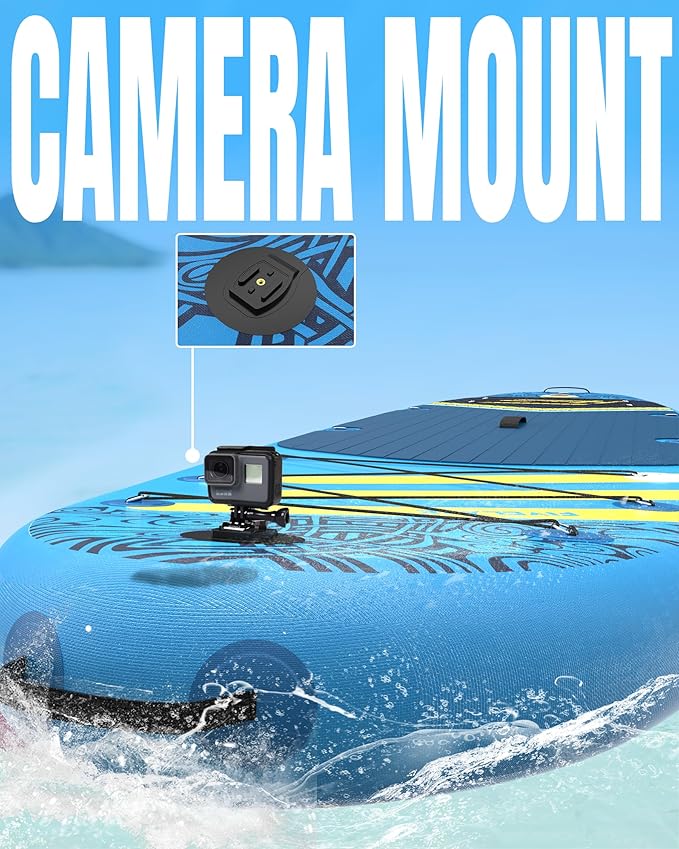 Inflatable Paddle Board 11' x 35'' Wide Stable Design,Stand Up Paddleboard with Sup Accessories Backpack,Pump,Ankle Leash,Adjustable Paddle,Non-Slip Comfort Deck for Adult Youth