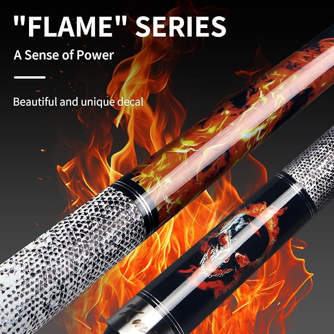 Kmise Professional Pool Cue Stick - 19 20 21oz Canadian Maple Cue Sticks, Low Deflection Shaft with Telescopic Carbon Fiber Extension, Pool Sticks for Aults, Billiard Cue Sticks with Leather Cue Case