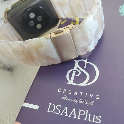 DSAAplus Compatible with Fitbit Versa4/Sense2/Versa3/Sense, Versa/Versa 2/Versa Lite/Versa SE Bands Resin Fashion Smartwatch Replacement Wristband Strap for Women Men