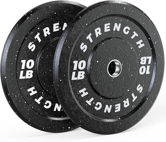 GIKPAL 2-Inch Bumper Plates High Bounce - Rubber Olympic Weight Plates Set for Home Gym, Barbell Plates for Weight Lifting Strength Training,