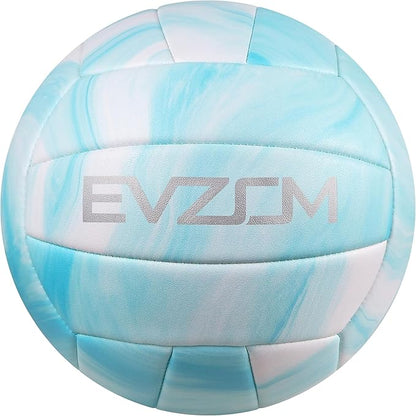 EVZOM Super Soft Volleyball Beach Volleyball Official Size 5 for Outdoor/Indoor/Pool/Gym/Training Premium Volleyballs Equipment Durability Stability Sports Ball