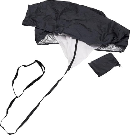 GSi 56" Chute Running Parachute Resistance Trainer for Kids Adults improving Power Speed Sprint Fitness Agility Stamina for Basketball Soccer Rugby Accessories American Football Training Equipment