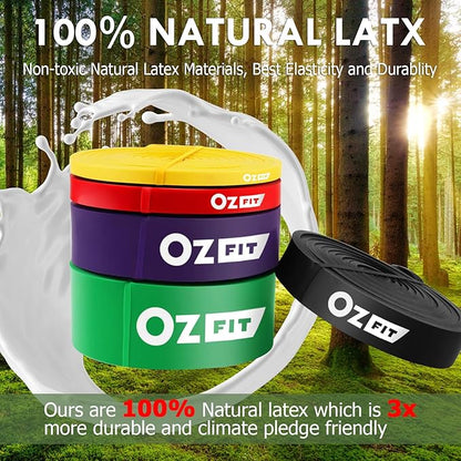 Pull Up Bands, Resistance Bands, Pull Up Assistance Bands Set for Men & Women, Exercise Workout Bands for Working Out, Body Stretching, Physical Therapy, Muscle Training