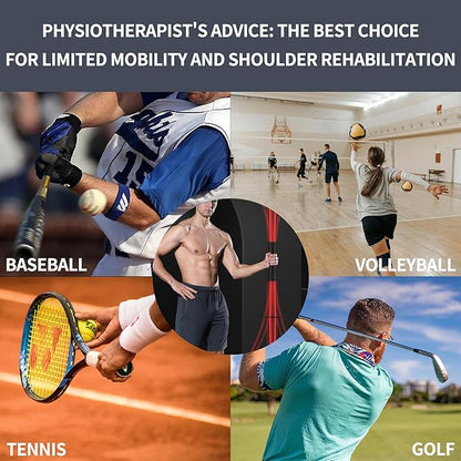 FlexBar & Mobility Stick - Shoulder Reliever Ball Swing, Body Blade, Flex Bars for Physical Therapy - Total Body Workout, Core Strength & Stability Training