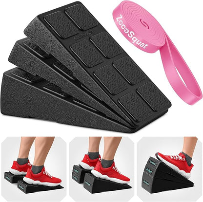 Squat Wedge - Squat Wedge Block 520 LBS Weight Capacity - Slant Board for Calf Stretching - Calf Stretcher Slant Board - yoga blocks