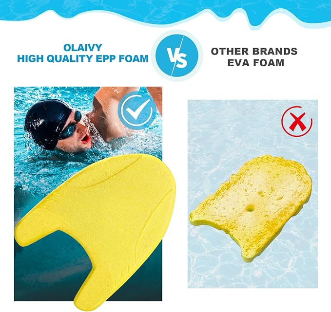 EPP Swimming Kickboard, Training Board, with Ultra-Lightweight and Great Buoyancy for Swimming Lessons, Lap Swimming, Water Aerobics
