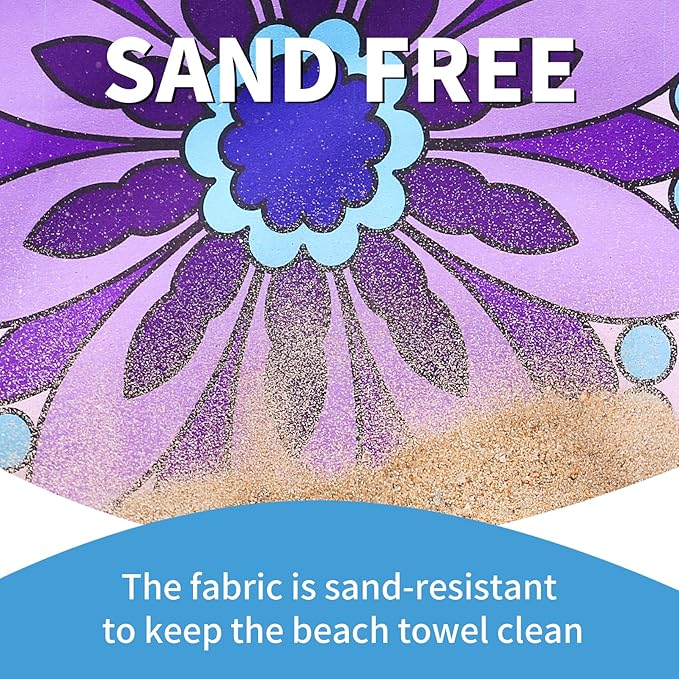 2 Pack Lightweight Thin Beach Towel Oversized 71"x32"