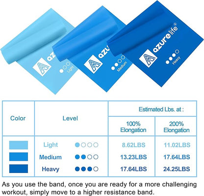 Resistance Bands,Professional Long Non-Latex Elastic Stretch Bands,Exercise Bands for Physical Therapy, Yoga, Pilates, Rehab, at-Home or The Gym Workouts, Strength Training