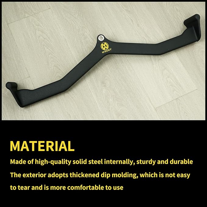 LAT Pulldown Attachment,Back Tricep Bar Strength Training,Handle Grips Lat Pull Down Bar Press Down Exercises,Cable Machine Accessories, Cable Back Attachments for Home Gym
