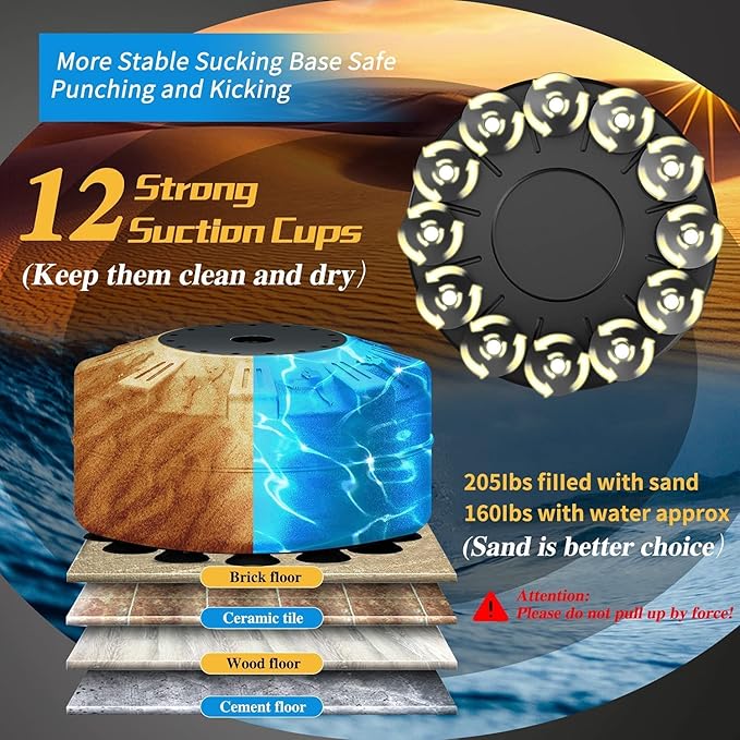 Freestanding Punching Bag for Adults,70'' Boxing Bag with Stand Kicking Bag Heavy Bag with Boxing Gloves，Suitable for Boxing and Kickboxing for Home Office Gym，Gift for Boys and Girls