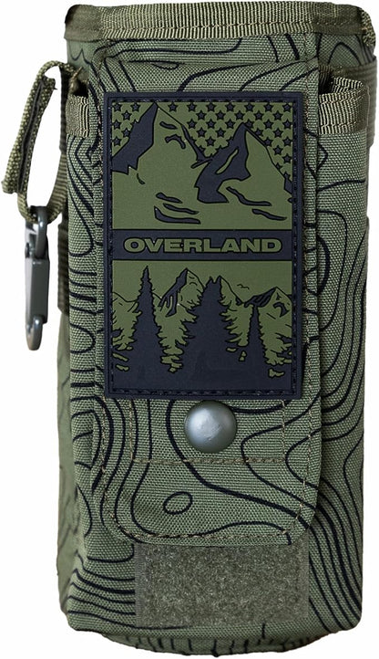 Iron InfideI Battle Bottle Sleeve - 64 oz and 32 oz Water Bottle Sleeve Only for Half Gallon 1L Steel Water Bottle | Rugged Cover with Molle for Versatile Design with Storage for Phone, Wallet & Keys