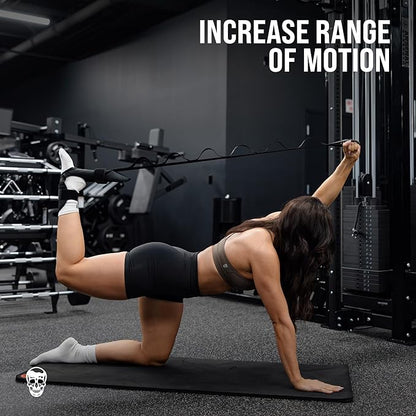 Gymreapers Foot and Calf Stretcher for Plantar Fasciitis, Achilles Tendonitis, Rehabilitation - Flex Strap for Physical Therapy, Pilates, Flexibility Training, Thigh & Hamstring Stretcher and Heel Spurs & Shin Splints