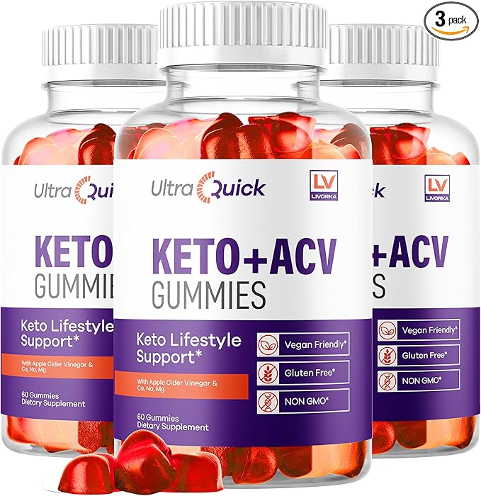 (3 Pack) Ultra Quick Keto ACV Gummies Weight Loss, Ultra Quick Keto ACV Gummies, UltraQuick Keto ACV Gummies, UltraQuick Keto Plus ACV Support Gummies, Ultra Quick Weight Loss Gummies for 3 Months