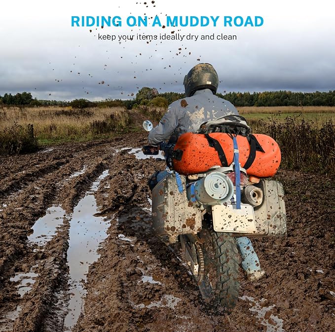 Gonex 40L 60L 80L Extra Large Waterproof Duffle Travel Dry Duffel Bag Heavy Duty Bag with Durable Straps & Handles for Kayaking Paddleboarding Boating Rafting Fishing