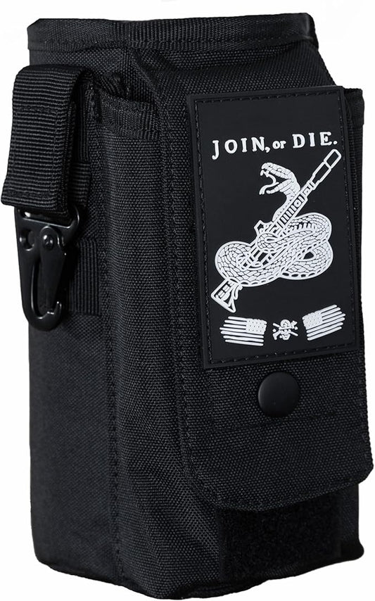 Iron InfideI Battle Bottle Sleeve - 64 oz and 32 oz Water Bottle Sleeve Only for Half Gallon 1L Steel Water Bottle | Rugged Cover with Molle for Versatile Design with Storage for Phone, Wallet & Keys