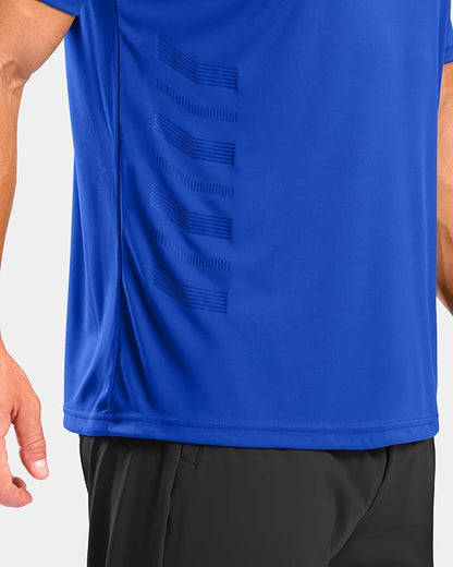 G Gradual Men's Workout Shirts Quick Dry Athletic Running T-Shirts Lightweight Moisture Wicking Short Sleeve Sports Gym Tops