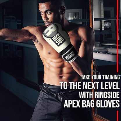 Ringside Apex Bag Gloves, IMF-Tech Boxing Gloves with Secure Wrist Support, Synthetic Boxing Gloves for Men and Women