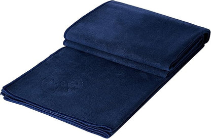 Manduka Yogitoes Yoga Towel – Rubber Grip Dots Non-Slip Bottom, Quick Dry Fitness Towel for Hot Yoga, Pilates, Exercise