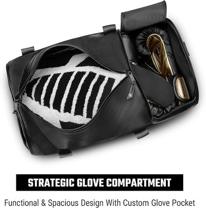 Hayabusa Elite Boxing Duffle Bag - 35 Liters, Black