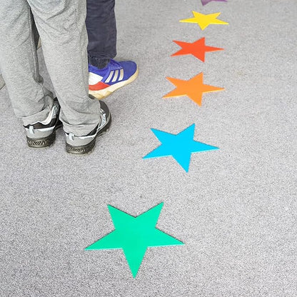 12pcs Colorful Star Arrow Spot Marker Non-Slip Directional