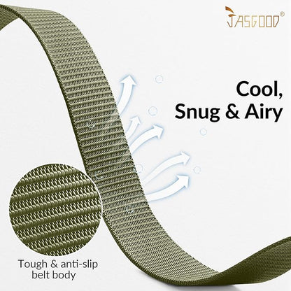 JASGOOD Nylon Canvas Breathable Military Tactical Men Waist Belt With Plastic Buckle