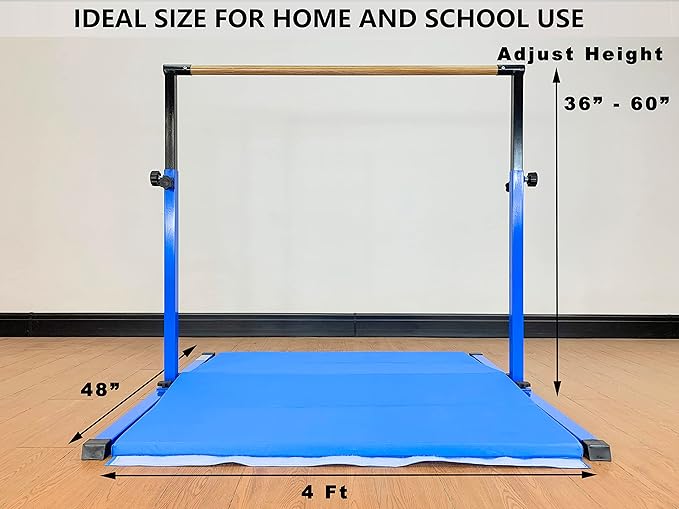 4FT/5FT Gymnastic Bar Set Gymnastics Horizontal Bar Gymnastics Kip Bar for Kids Home Use