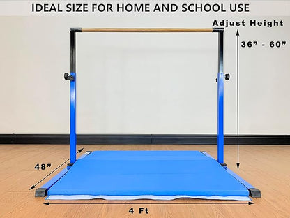 4FT/5FT Gymnastic Bar Set Gymnastics Horizontal Bar Gymnastics Kip Bar for Kids Home Use