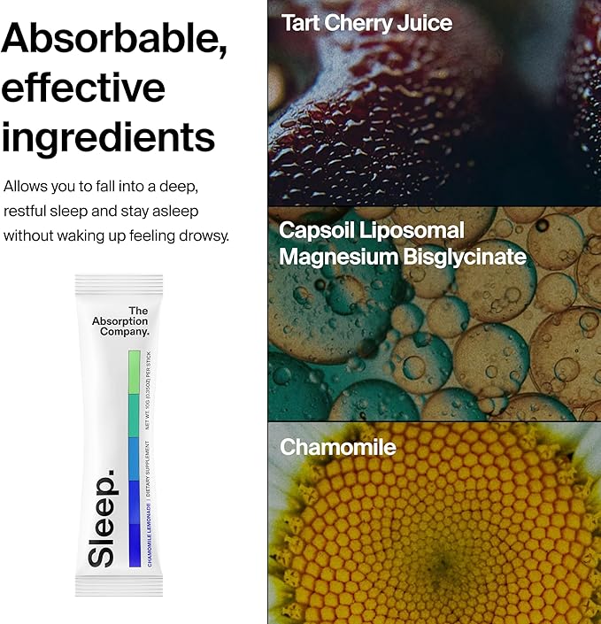 Electrolyte Powder Packets - Workout Recovery & Hydration - Mango Lemonade (14 Sticks) & Sleep Aid Powder - Free Natural Supplement to Reduce Stress and Improve Sleep Chamomile Lemonade (7 Sticks)