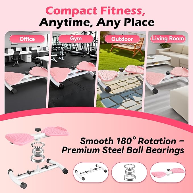 EPHESPORT Waist Twisting Machine, Ab Twister for Home Workout, Twister Board for Exercise, Full Body Slimming & Core Training, Twist Machine for Weight Loss, Compact Home Exercise Equipment